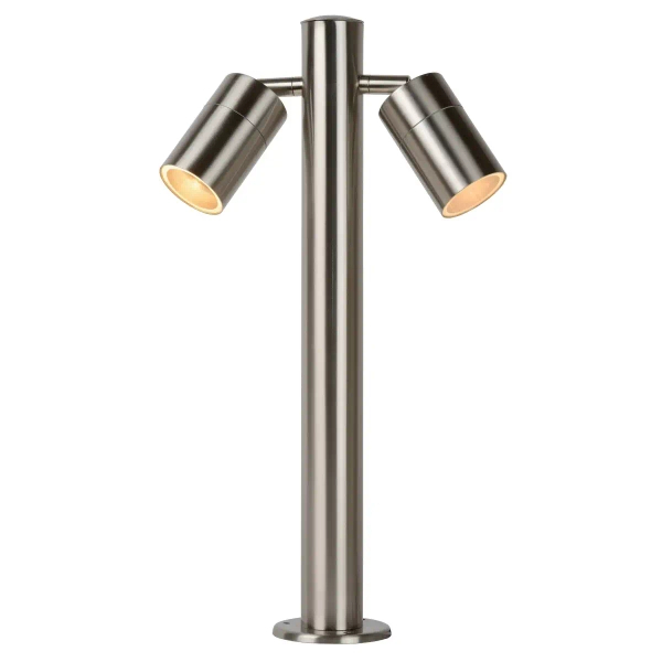 Stojąca lampa słupek ARNE-LED 14867/10/12 Lucide IP44 podwójna chrom