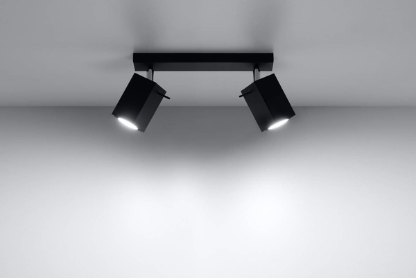 Plafon LAMPA sufitowa SL.0100 regulowana OPRAWA metalowe reflektorki czarne