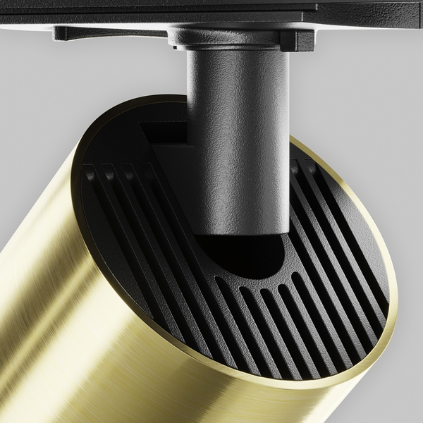 Lampa 1-fazowa do szynoprzewodu Focus TR021-1-12W3K-W-BBS LED 12W 3000K sopel mosiądz