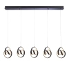Wisząca lampa ledowa Cosma 97624 LED 70W 3000K czarny biały