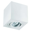 Spot LAMPA sufitowa Lago Bianco Orlicki Design regulowana OPRAWA metalowa kostka cube biała