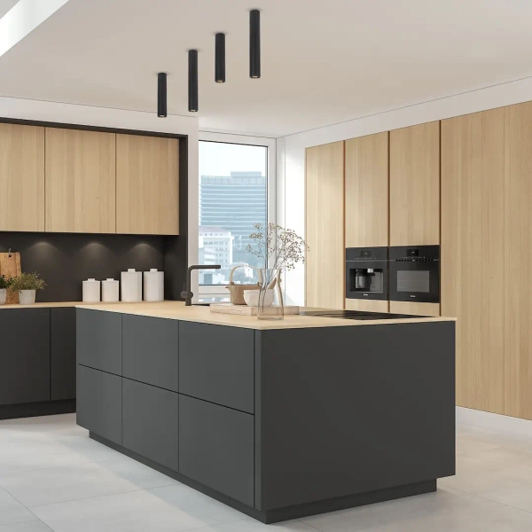 Natynkowa lampa sufitowa GENESIS ML0390 tubka metalowa czarna