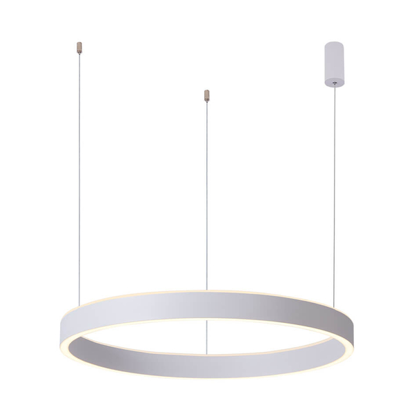 Okrągła lampa zwisająca Brasco PND-56215D-080RPP-WH-3KS4K-TRDIMM Italux LED 80W 3000-4000K biała