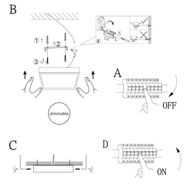 LAMPA sufitowa VITOS 12367-15 Globo kwadratowa OPRAWA metalowa LED 15W 4000K plafon nikiel