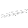 Magnetyczna lampa liniowa Magnetic M0027Z Maxlight LED 18W 2700-5000K belka biała