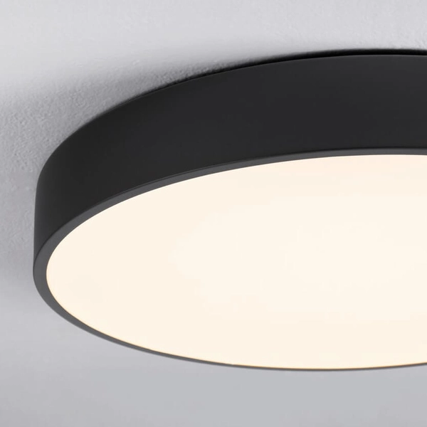 Okrągła lampa sufitowa GESELL LE44409 LED 30W 3000K dysk czarna biała