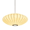 Lampa wisząca SILK FLAT ST-2328-60 z tkaniny kula biały