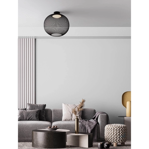 Lampa sufitowa okrągła RITA LE44254 LED 23W 3000K druciak czarna