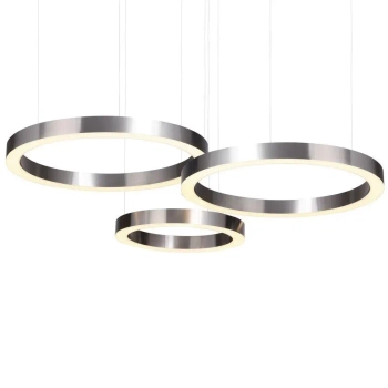 Lampa pierścienie Circle ST-8848-40+60+60 NIKIEL Step LED 85W 3000K podwieszana nikiel