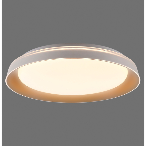 Okrągły plafon Sati 14368-60 Just Light LED 19,5W 3000K do jadalni mosiądz