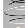 Nowoczesne wiszące pierścienie RESCARO LE45447 LED 260W 4000K czarna