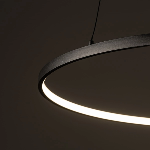 Lampa ring wisząca salonowa Circolo 10812 Nowodvorski LED 21W 3000K czarna