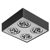 Lampa sufitowa downlight Paulo AZ0968 Azzardo kwadratowa czarna