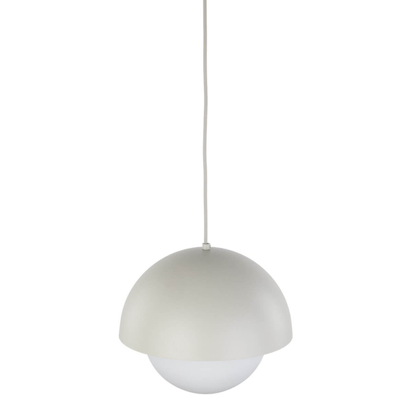 Lampa wisząca nad stół Bono 10274 kula do sypialni beżowa biała