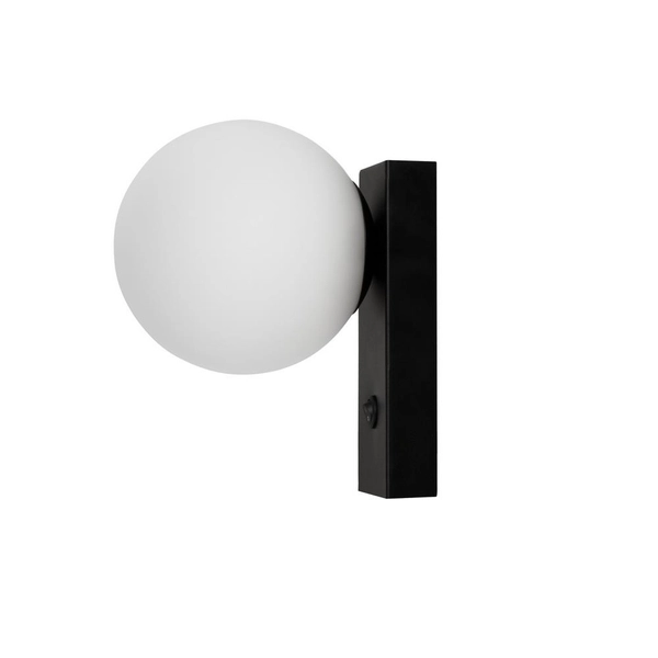 Kinkiet do przedpokoju GIGI 50901102 szklana kula ścienna biała