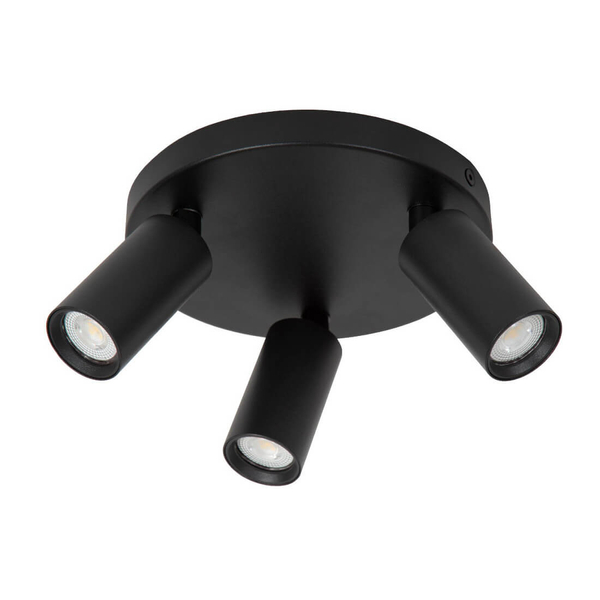 Sufitowa lampa potrójna  RITMO 09942/13/30 tuby metalowe czarne