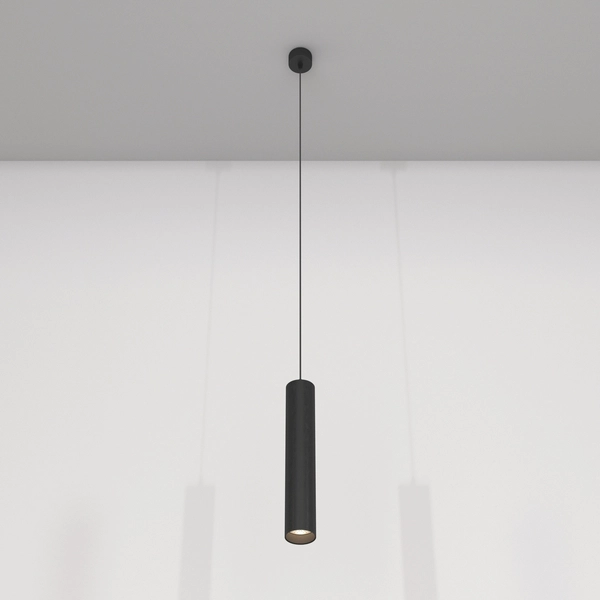 Sypialniana lampa wisząca Focus LED P072PL-L12B4K-1 Maytoni 12W 4000K czarna