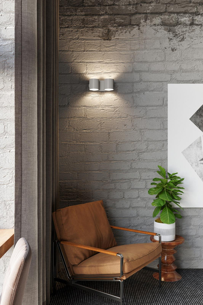 Kinkiet LAMPA ścienna SL.0661 metalowa OPRAWA tuby szare