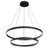 Lampa wisząca okrągła Rim MOD058PL-L74B4K LED 88W ringi czarne