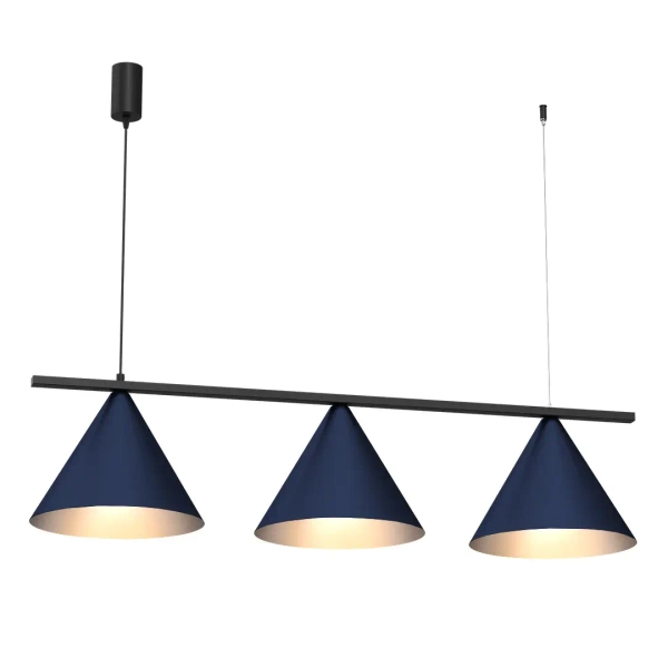 Żyrandol wiszący CAPITAL MLP1532 do jadalni czarno niebieski