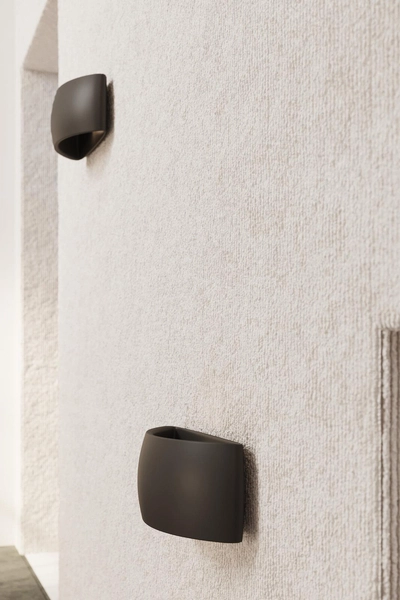 Kinkiet LAMPA ścienna SL.0876 ceramiczna OPRAWA półokrągła czarna