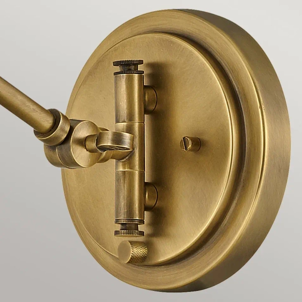 Szklany kinkiet ścienny Arti HK-ARTI-1W-HB-CG przezroczysty mosiądz