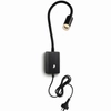 Metalowy kinkiet Sulta 6232A1203 Elkim LED 3W 4000K na peszlu czarny
