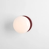 Owalna lampa ścienna Flo 7000C27_S skandynawska czerwona