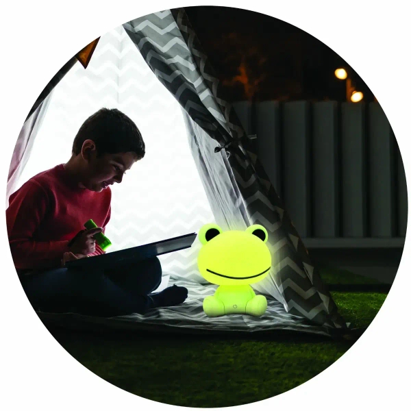 Dotykowa lampa stołowa Żabka 327222 LED 2,5W USB dziecięca zielona