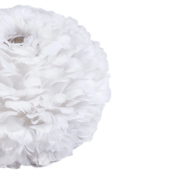 Pierzasta lampa sufitowa Feather CHUF-E27 dekoracyjny zwis dla dzieci biały