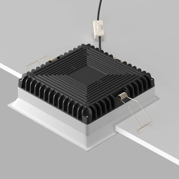 Lampa kwadratowa sufitowa Okno DL056-24W3-4-6K-W LED 24W IP44 biała