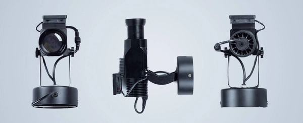 Obrotowy rzutnik logo LOG30NO reklamowy LED 30W czarny