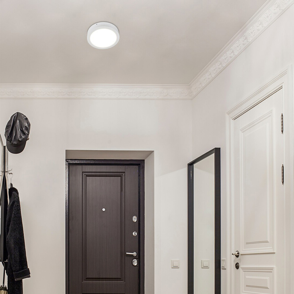 Natynkowa lampa okrągła Shaun 3171 LED 12W 4000K plafon do pokoju biały
