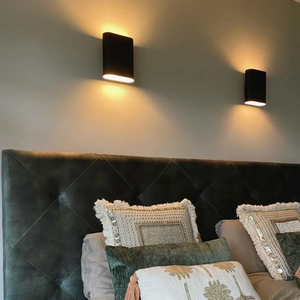 Kinkiet przyścienny OVALIS 12222/02/30 Lucide góra-dół czarny