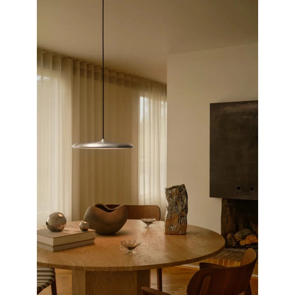 Lampa zwisająca dysk Artist 2420223034 LED 25W 3000K metalowy srebrny