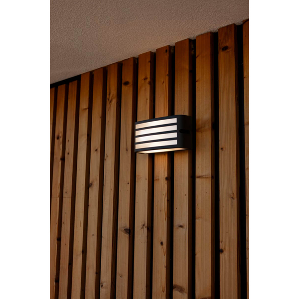 Prostokątny kinkiet Zebra 5203501118 IP54 zewnętrzny szary