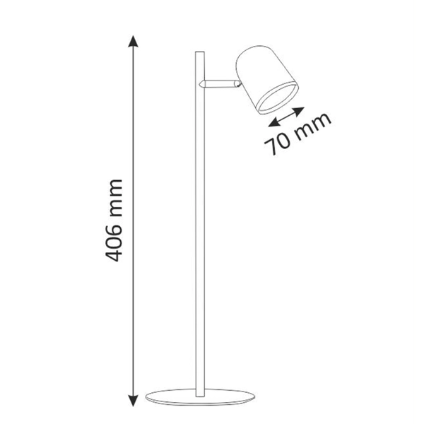Lampa biurkowa regulowana RAWI 318435 LED 4,2W 3000K czarny