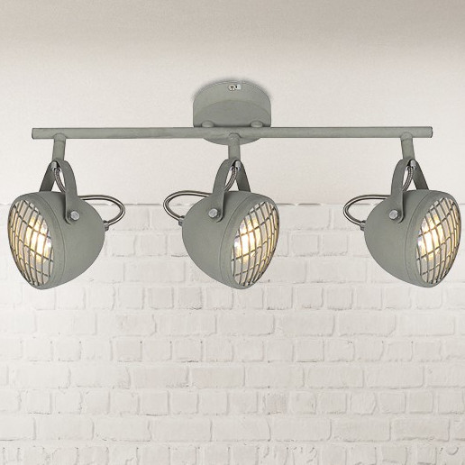 Regulowana LAMPA sufitowa PENT 93-68064 Candellux metalowa OPRAWA kinkiet reflektorki industrialne szare