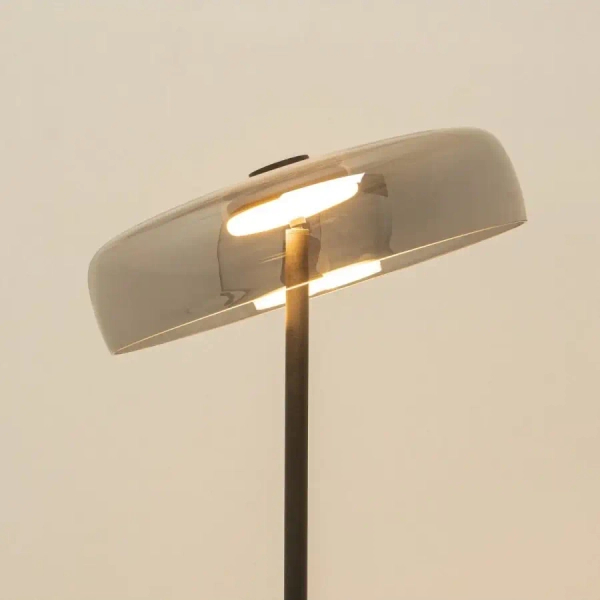 Szklana podłogowa lampa 23055 LED 15W 3000K stojąca czarny