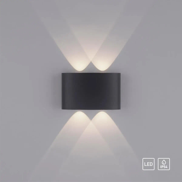 Elewacyjna lampa ogrodowa Carlo LED 3,2W 3000K outdoor grafitowa
