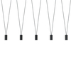 Wisząca lampa More Eye 7825 nowoczesny zwis 5-punktowy czarny