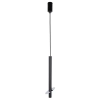 Podłużna lampa wisząca do salonu Sopel Ring 41238 tuba czarna