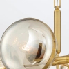 Lampa wisząca Nottingham QN-NOTTINGHAM-5P-AB retro złoty przezroczysty
