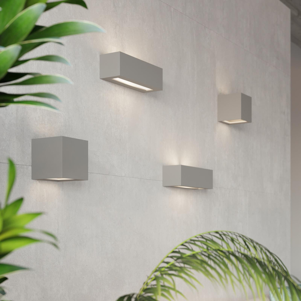 Ceramiczna LAMPA ścienna SL.0871 loftowa OPRAWA kinkiet kostka szara