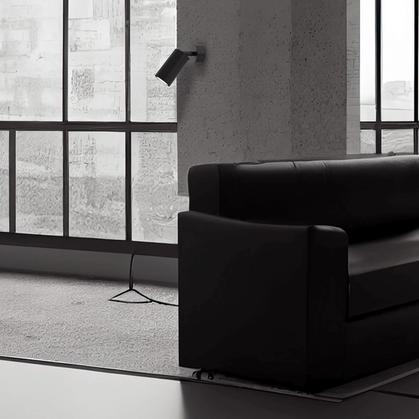 Kinkiet Hudson MLP8794 kuchenny pojedynczy loft czarny