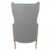 Tapicerowany fotel Hampton Velvet MSE011000304.P02V35 ciemnozielony pepitka