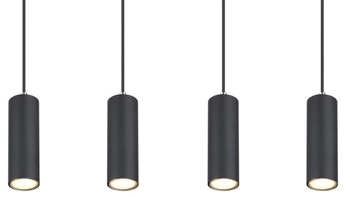 Wisząca lampa Robby 57911-4HB nad łóżko czarna chrom