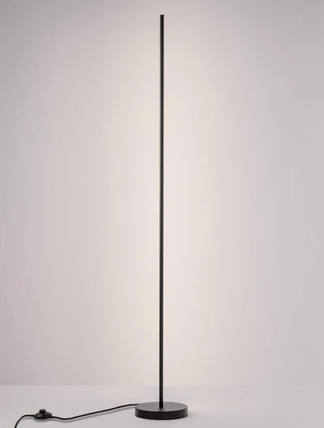 Ledowa lampa podłogowa Cerro do salonu LED 18W 3000K czarna