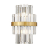 Lampa ścienna Constantinople W0567-02A-B52G Zumaline przezroczysty złoty OUTLET