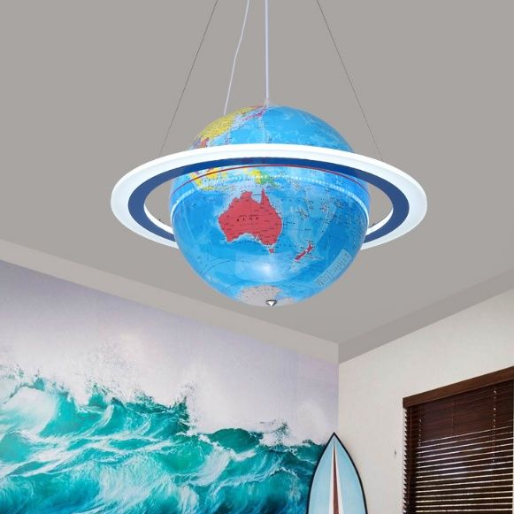 Dziecięca lampa wisząca GLOB Abigali dekoracyjna LED 48W 4000K planeta